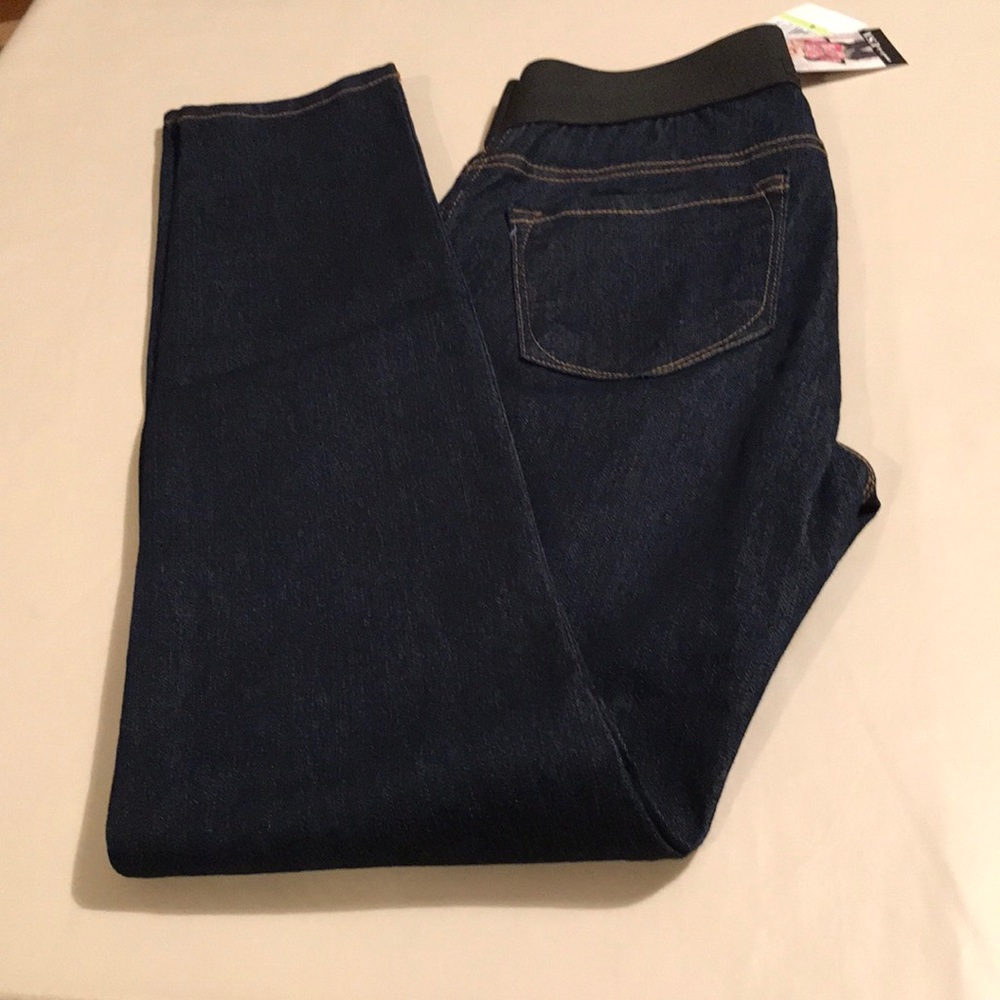 NWT KAREN KANE DARK RINSE JEGGIN. SIZE 4
